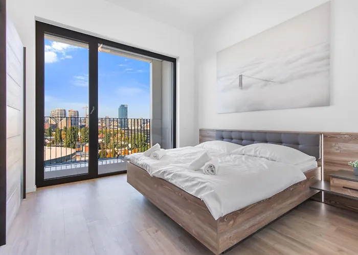 Apartament W Downtown View & Garage Parking Bratislava